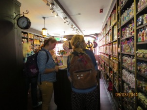 We found an old-fashioned candy shop