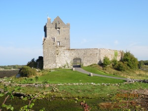 This is Dunguaire Castle, where Medieval feasts are performed. 