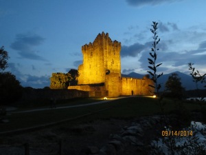Ross Castle at night