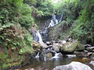 The waterfall. We climbed up to the right 