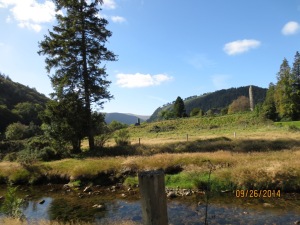 Approaching Glendalough...can you see the stone tower like the ancients did? 